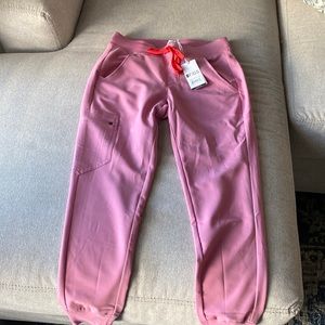 women's Chalk Pink Zamora - Petite Jogger Scrub Pants size xs